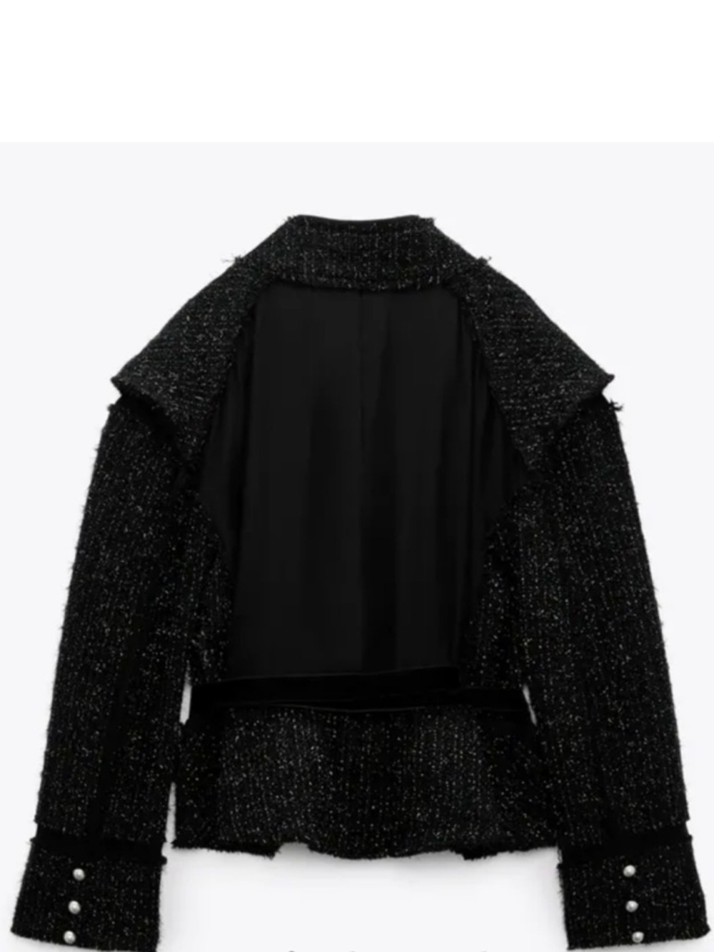 Zara Limited Edition Textured Metallic Tweed Soft Cardigan
Blazer Jacket no belt - Picture 6 of 7